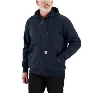 Carhartt Navy Blue Zip-Up Hoodie